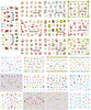 47 Sheets Christmas Nail Art Stickers, Water Transfer Fall Nail Decals for Women Girls Kids Nail Salon and Party Supplies
