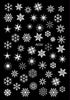 24 Sheets Winter Christmas Nail Stickers for Women White 3D DIY Art Nail Decals for Women Nail Art Decor Include Snowflake Snowman