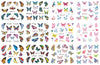 47 Sheets Butterfly Nail Stickers for Women 3D DIY Art Nail Decals for Women Nail Art Decor Nail Water Transfer Decals