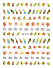 24 Sheets Maple Leaf Flowers Nail Stickers for Women DIY Self Adhesive 3D Art Nail Decals for Women Nail Art Decor Including 1400+pcs